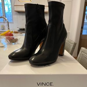 Vince Black Ankle Boots